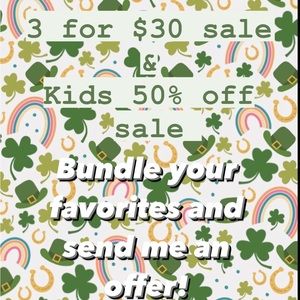 •3 for $30•KIDS 50% OFF•Make me an offer!